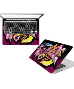 Multi-design Vinyl Laptop Sticker - Multicolour