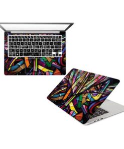 Multi-design Vinyl Laptop Sticker - Multicolour