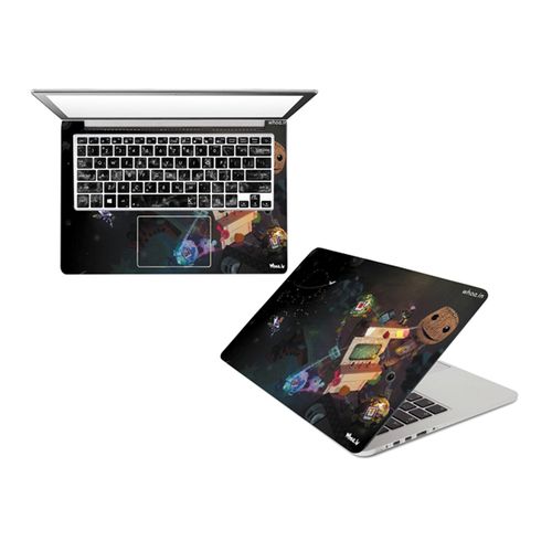 Multi-design Vinyl Laptop Sticker - Multicolour