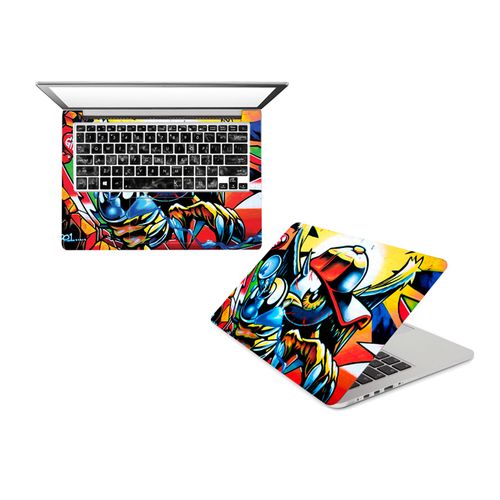 Multi-design Vinyl Laptop Sticker - Multicolour