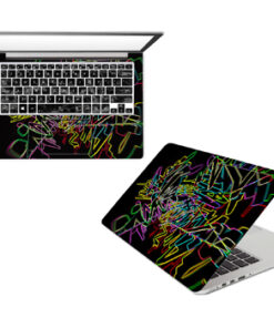 Multi-design Vinyl Laptop Sticker - Multicolour